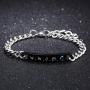 Titanium Steel WWJD Bracelet for Men Women Inspirational Religious Reminder Jewelry Gift for Him Her What Would Jesus Do