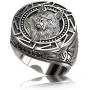 Slavic Wolf Ring for Men, Norse Viking Nordic Wolf Head Ring, Retro Wolf Totem Rings, Wolf Signet Rings, Amulet Ring, Animal Wolf Jewelry for Men Boys
