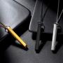 Hipunk Bar Necklace Earrings Women Men 316L Stainless Steel Long Plain Vertical Bar Pendant Earrings 18k Gold/Black Gun Plated Fashion Dainty Jewelry