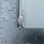 FashionJunkie4Life Sterling Silver Small 3D Pickle or Cucumber Charm Necklace 18'' Cable Chain