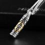 HZMAN Jewish Jewelry Magen Star of David Bullet Pendant Necklace Chain Stainless Steel Israel Necklace