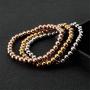 Stainless Steel Bead Elastic Bracelet