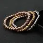 Stainless Steel Bead Elastic Bracelet Stainless Steel Bead Elastic Bracelet