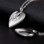 Fanery Sue Personalized Heart Locket Necklace That Holds Pictures Memory Photo Lockets Custom Any Photo Text&Symbols
