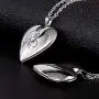 Fanery Sue Personalized Heart Locket Necklace That Holds Pictures Memory Photo Lockets Custom Any Photo Text&Symbols