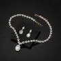 WeimanJewelry White Gold/Gold Plated Women Cubic Zirconia CZ Marquise Teardrop Bridal Tennis Necklace and Drop Earring Set for Wedding Brides WeimanJewelry White Gold/Gold Plated Women Cubic Zirconia CZ Marquise Teardrop Bridal Tennis Necklace and Drop Earring Set for Wedding Brides