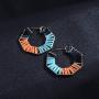 Rattan Dangle Drop Earrings for Women Handmade Girls Boho Woven Wicker Braid Drop Dangle Earring Fashion Jewelry Lightweight Statement Earrings