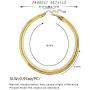 CLASSYZINT Gold Flat Chain Necklaces for Women Stainless Steel Snake Chain Cute Chokers Collar Minimalist Jewelry Simple Gift