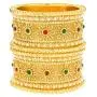 Efulgenz Indian Style Bollywood 14 K Gold Plated Faux Pearl Kundan Rhinestone Wedding Bridal Bracelet Bangle Set Jewelry Efulgenz Indian Style Bollywood 14 K Gold Plated Faux Pearl Kundan Rhinestone Wedding Bridal Bracelet Bangle Set Jewelry