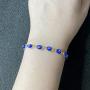 Evil Eye Choker Necklace and Bracelet Set for Women Blue Evil Eye Bracelets for Girls