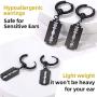 GoldChic Jewelry Mens Earrings Hoop,Surgical Steel Hipster Punk Spike Hoop Huggie Earrings for Men/Women, Hypoallergenic for Sensitive Ears,Gift Box Included