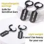 GoldChic Jewelry Mens Earrings Hoop,Surgical Steel Hipster Punk Spike Hoop Huggie Earrings for Men/Women, Hypoallergenic for Sensitive Ears,Gift Box Included