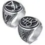 VNOX Sigil of Lucifer Seal of Satan Symbol Signet Ring Band for Men Boys,Talisman Amulet Jewelry VNOX Sigil of Lucifer Seal of Satan Symbol Signet Ring Band for Men Boys,Talisman Amulet Jewelry