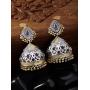 Aheli Tribal Muse Collection Antique Oxidized Indian Jhumki Earrings for Women Wedding Traditional Ethnic Fashion Jewelry