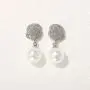 SWEETV Cubic Zirconia Pearl Drop Wedding Earrings for Brides, Ivory Bridal Pearl Earrings for Bridesmaid Jewelry Gift SWEETV Cubic Zirconia Pearl Drop Wedding Earrings for Brides, Ivory Bridal Pearl Earrings for Bridesmaid Jewelry Gift