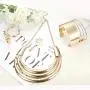 JOERICA Bib Choker Necklace for Women Wide Cuff Bangle Bracelet Open Hoop Earrings Adjustable Ring Chunky Statement Costume Jewelry Set JOERICA Bib Choker Necklace for Women Wide Cuff Bangle Bracelet Open Hoop Earrings Adjustable Ring Chunky Statement Costume Jewelry Set