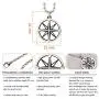 555Jewelry Unisex Stainless Steel Navigator Navigation Compass Pendant Necklace 555Jewelry Unisex Stainless Steel Navigator Navigation Compass Pendant Necklace