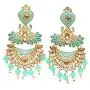 Crunchy Fashion Bollywood Jewellery Traditional Ethnic Bridal Bride Wedding Bridesmaid Torquoise Green Meenakari/Hand Painted Chandbaali Indian Earrings Jewelry For Women Crunchy Fashion Bollywood Jewellery Traditional Ethnic Bridal Bride Wedding Bridesmaid Torquoise Green Meenakari/Hand Painted Chandbaali Indian Earrings Jewelry For Women