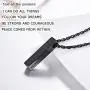 PROSTEEL Vertical Bar Necklace, Black/18K Gold Palted, Stainless Steel, I CAN DO All Things Hilippians 4:13 Bible Quote, Personalized Engraved Pendant Necklace PROSTEEL Vertical Bar Necklace, Black/18K Gold Palted, Stainless Steel, I CAN DO All Things Hilippians 4:13 Bible Quote, Personalized Engraved Pendant Necklace