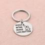 WSNANG Dog Lover Gift Dogs and Wine Make Life Better Keychain Gift for Veterinarian, Dog Mom, Dog Dad, Animal Rescue or Vet Tech
