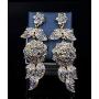 LAN PALACE 2019 Big Flower Necklace and Earrings for Party and Wedding Jewelry Sets
