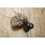 Leviathan Cross Pendant Brimstone Symbol Jewellery Stainless Steel Church of Satan Necklace