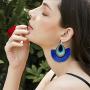 GIMEFIVE Bohemian Fashion Statement Colourful Thread Tassel Earrings Summer Fringe Drop Dangle Earrings for Women Girls Jewelry