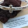 PammyJ Cross Jewelry for Women - Two-Tone Fruit of The Spirit with Cross Stretch Bracelet