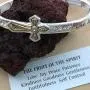 PammyJ Cross Jewelry for Women - Two-Tone Fruit of The Spirit with Cross Stretch Bracelet PammyJ Cross Jewelry for Women - Two-Tone Fruit of The Spirit with Cross Stretch Bracelet