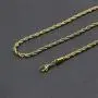 MEMGIFT 18K Real Gold Plated Rope Choker Chain Necklaces for Women Men Boys Teen Girls 2MM 2.5MM 3MM 4MM 5MM 16-28 Inches Chain Simple Fashion Trendy Jewelry Gifts for Mom Dad Sister Daughter Son