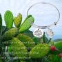 AKTAP Saguaro Cactus Bracelet for Women I Will Not Be Another Flower Picked for My Beauty and Left to Die Cacti Charms Bracelet