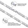 PROSTEEL 925 Sterling Silver Cuban Link Chain/Figaro Chain/Rope Chain, Solid Silver Necklace for Women Men, 14''/18''/20''/22''/24''/26''/28'', Come Gift Box