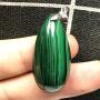 DUOVEKT Natural Green Malachite Necklace Pendant Jewelry for Woman Man 33x17x10mm Beads Stone Crystal Gemstone AAAAA