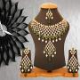 Touchstone Indian Bollywood Handcrafted Traditional Royal Mughal Kundan Polki Meenakari Enamel Colorful Wedding Designer Jewelry Long Necklace Set in Gold and Silver Tone for Women.