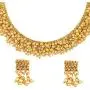 Bodha Traditional Indian Temple Gold Jewelry Necklace Set 22K with Earrings for Women & Girls (SJ_2683) Bodha Traditional Indian Temple Gold Jewelry Necklace Set 22K with Earrings for Women & Girls (SJ_2683)