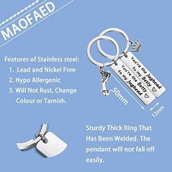 MAOFAED Couple Gift Girlfriend Gift Boyfriend Gift Best Friend Keychain Set Birthday Gift