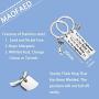 MAOFAED Couple Gift Girlfriend Gift Boyfriend Gift Best Friend Keychain Set Birthday Gift