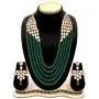 Aheli Elegant Indian Ethnic Traditional Layered Beaded Long Kundan Necklace Earring Set Bollywood Wedding Party Jewelry for Women Aheli Elegant Indian Ethnic Traditional Layered Beaded Long Kundan Necklace Earring Set Bollywood Wedding Party Jewelry for Women