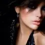 BERRICLE Rhodium Plated Sterling Silver Cubic Zirconia CZ Black and White Fashion Necklace and Earrings Set