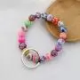 WUSUANED Wrist Keychain Bracelet Multicolor Bracelet Elastic Functional Jewelry Gift for Women WUSUANED Wrist Keychain Bracelet Multicolor Bracelet Elastic Functional Jewelry Gift for Women