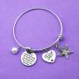 Ribukat Starfish Bracelet Never Underestimate The Difference You Made Thank You Gift for Mentor Teacher Coworker Colleague Appreciation Gift Inspirational Jewelry