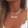 Crazy Feng Zodiac Sign Necklaces for Women Constellation Necklace Astrology Jewelry Old English Necklace 18k Gold Plated Friendship Necklace Jewelry Gift 14.2+2.75'' Crazy Feng Zodiac Sign Necklaces for Women Constellation Necklace Astrology Jewelry Old English Necklace 18k Gold Plated Friendship Necklace Jewelry Gift 14.2+2.75''