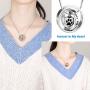 LYFML Heart Cremation Jewelry Urn Necklace for Ashes, Keepsake Pendant Made of Titanium Steel, Engraved''No Longer by My Side, Forever in My Heart'' Come with Filling Kit