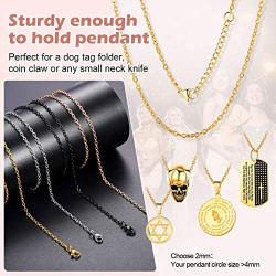 ChainsPro Women 1.2mm Slim Snake Chain, Replacement Necklace, 18-30“ Length, 18K Gold/Rose Gold Plated (Send Gift Box)