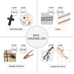 XIUDA Jewelry Cross Urn Necklace Pendant Memorial Ash Jewelry for mom & dad