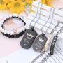 LOYALLOOK 6Pcs Couples Necklaces Bracelets Matching Set for Him and Her, His Queen Her King Pendant Necklace His & Hers Bracelets King and Queen Jewelry Gifts for Lover