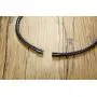 Mealguet Jewelry Black Braided Leather Chocker Necklace with Healing Lava Rock and Stainless Steel Magnet Closure for Men Mealguet Jewelry Black Braided Leather Chocker Necklace with Healing Lava Rock and Stainless Steel Magnet Closure for Men