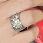 555Jewelry Stainless Steel Daisy Flowers Full Bloom Memorable Band Ring 555Jewelry Stainless Steel Daisy Flowers Full Bloom Memorable Band Ring