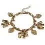AILUOR Vintage Elephant Heart Bracelet, Bohemian Love Heart Elephant Animal Tassel Anklet Bracelets Charming Jewelry for Women Girl