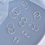Small Silver Hoop Earring for Women/Men 925 Sterling Silver Hypoallergenic Dainty Thin Cartilage Earring Round Circle Earrings